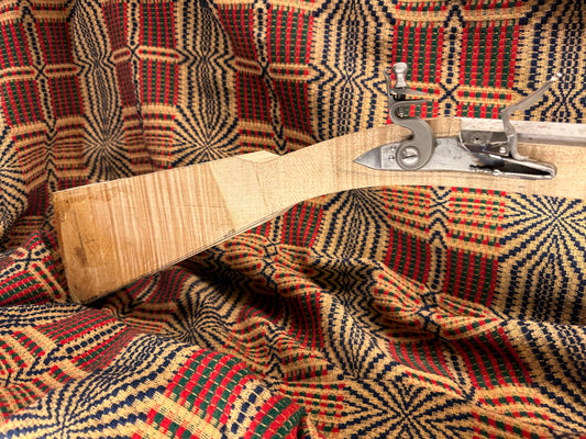 Maple stock with a .54 caliber barrel