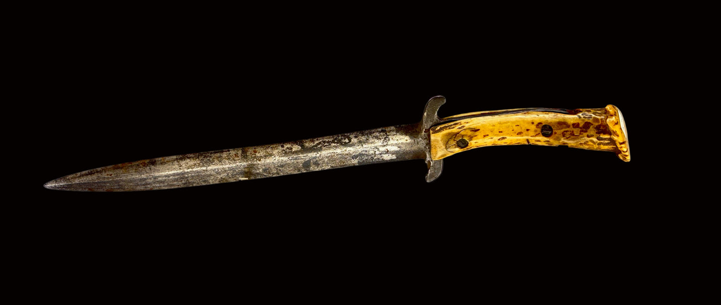 Antlered Handled Fighting Knife