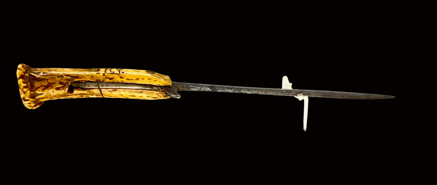 Antlered Handled Fighting Knife