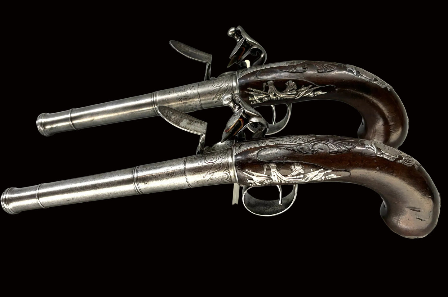 Mathias Barker Queen Anne Pistols