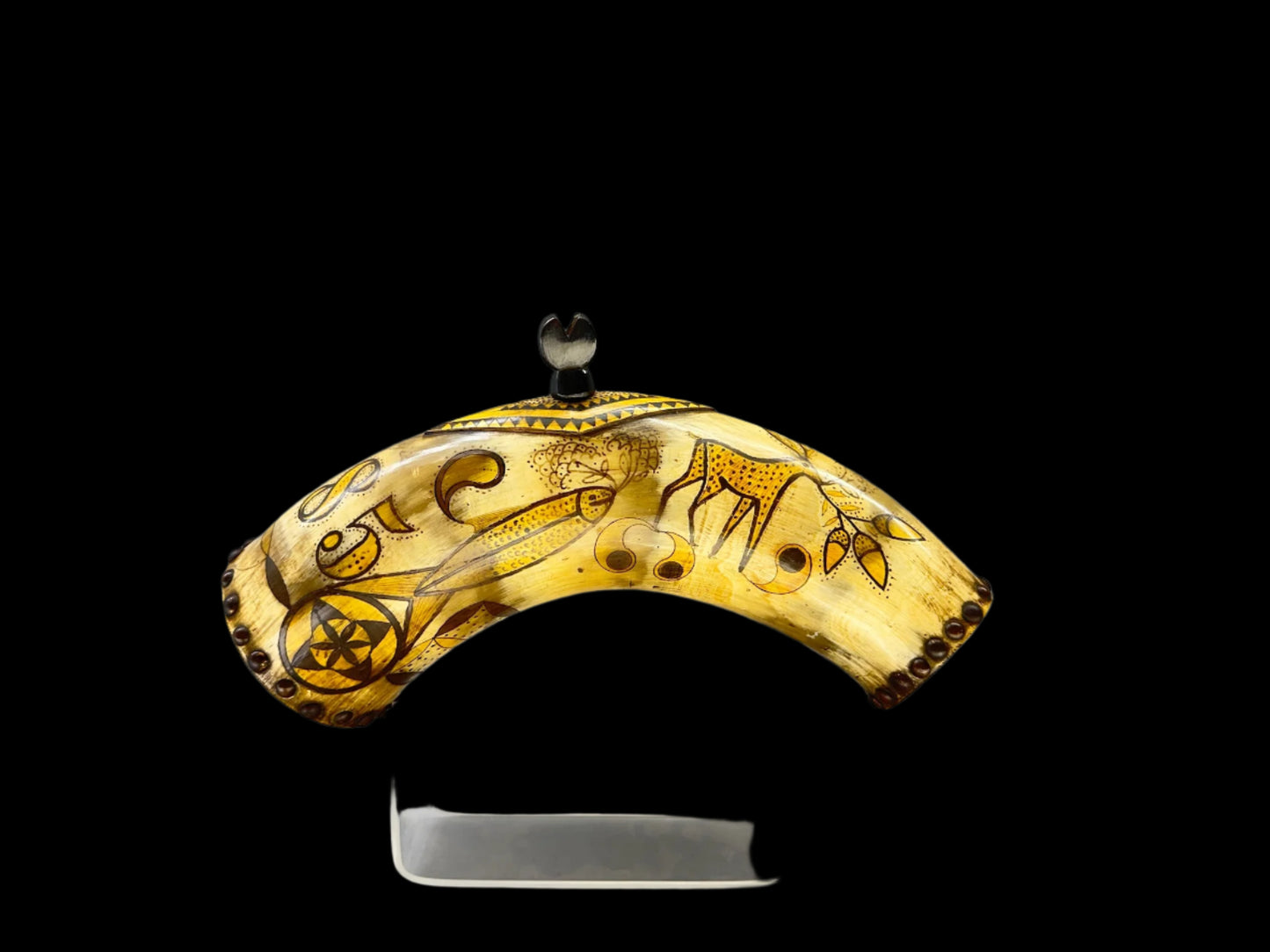 Virtual Show 1885 Folk Art Horn