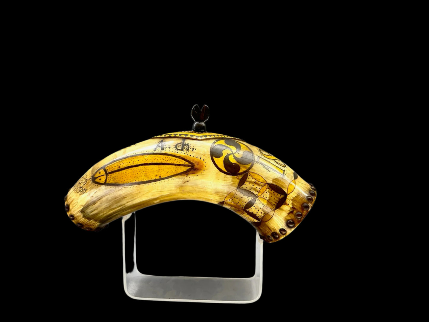 Virtual Show 1885 Folk Art Horn