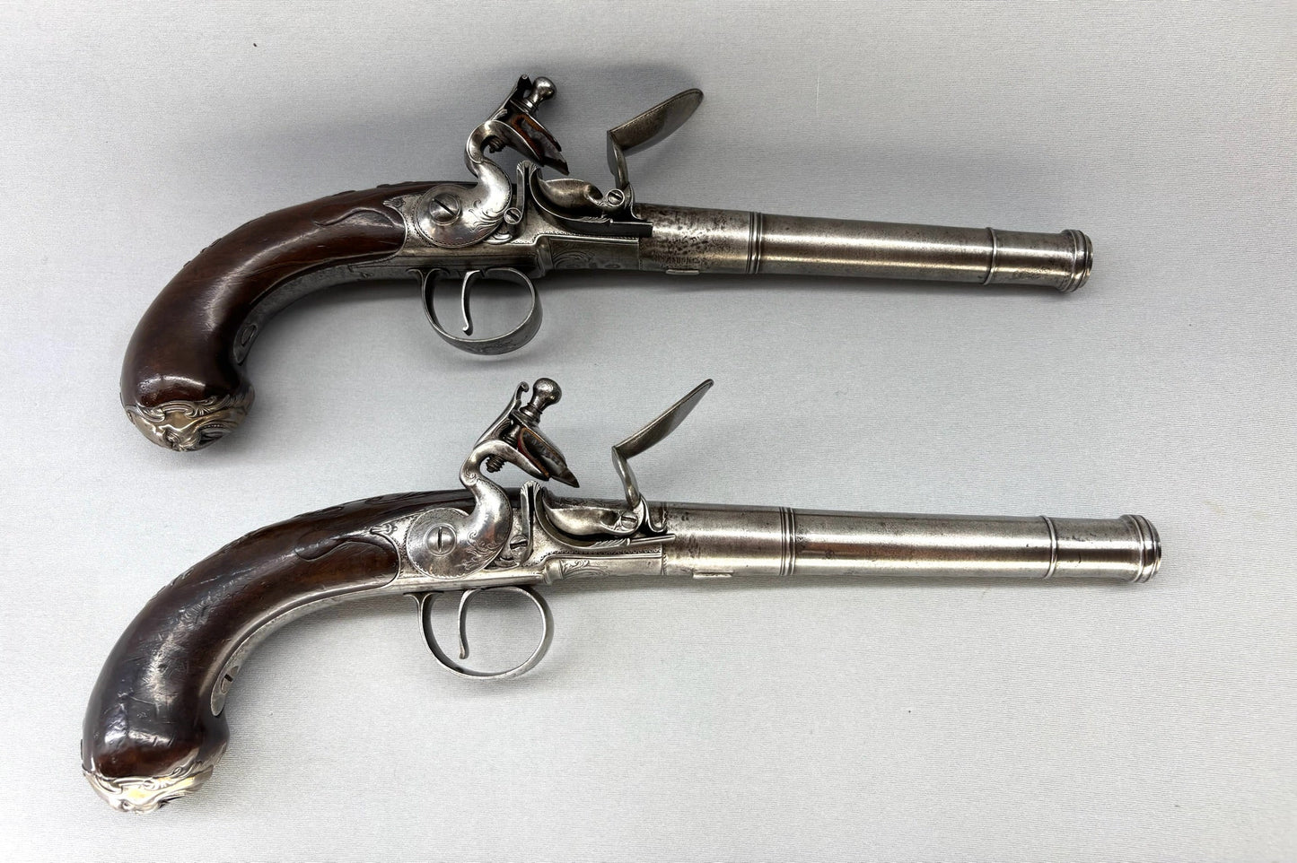 Mathias Barker Queen Anne Pistols