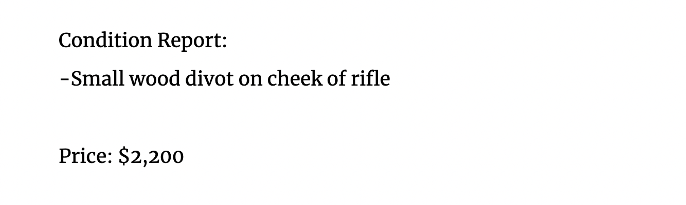 Virtual Show Signed Joseph Craig Rifle – LaMasterArms