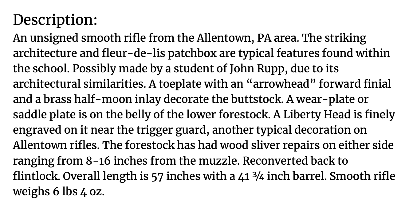 Unsigned Allentown Rifle – LaMasterArms