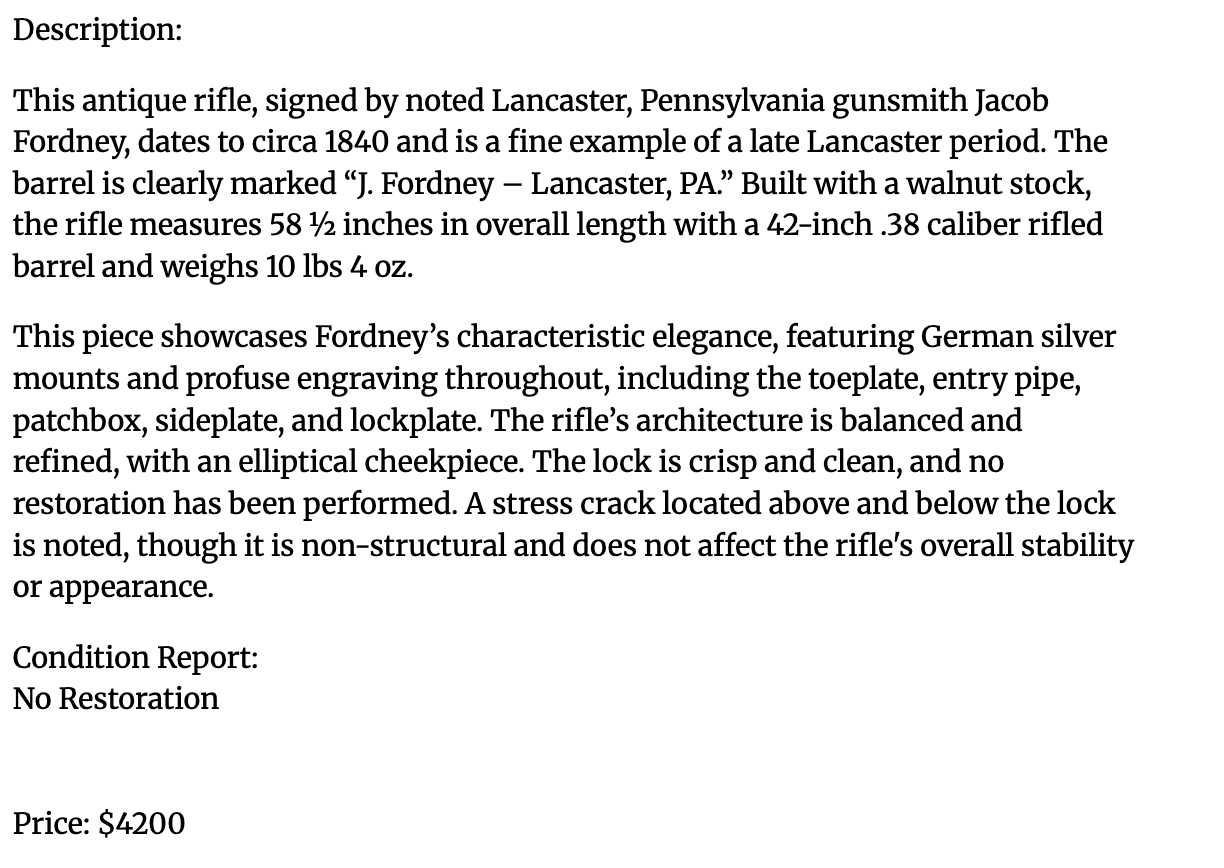 Jacob Fordney Halfstock
