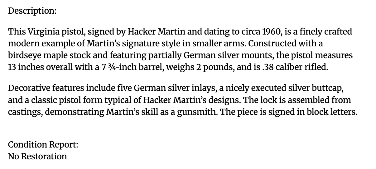 Hacker Martin Pistol