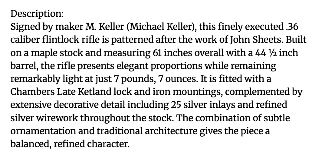 Mike Keller Contemporary Rifle