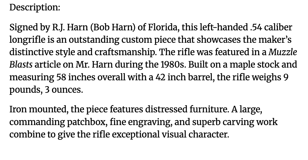 Bob Harn Rifle