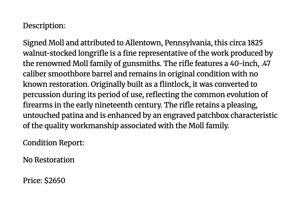 Signed Moll Rifle July 26