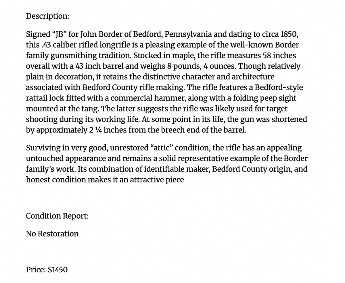 John Border Rifle SEPT26