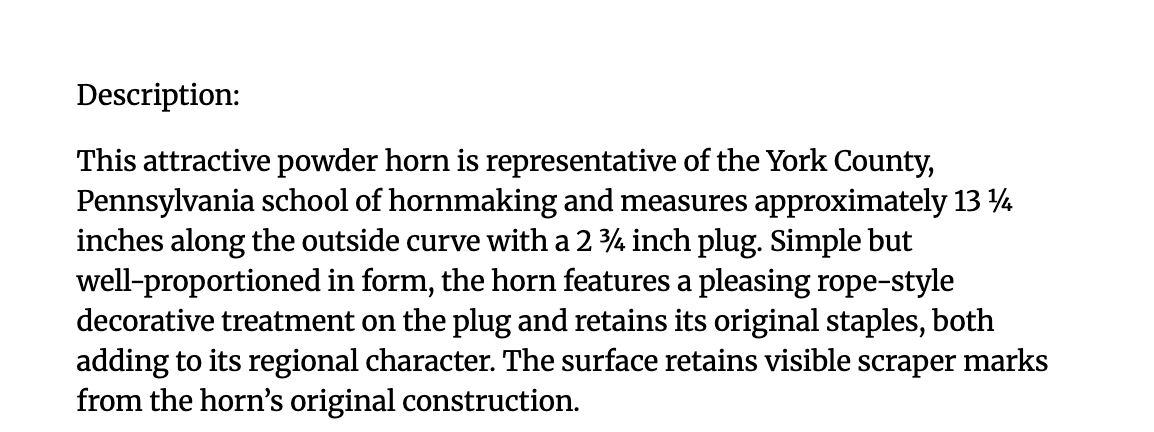 Nice York county horn SEPT26